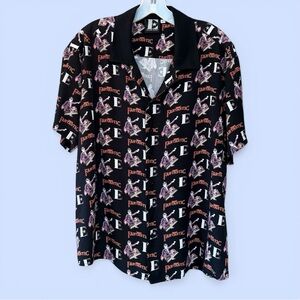 Elton John Captain Fantastic Button Shirt Sz XL